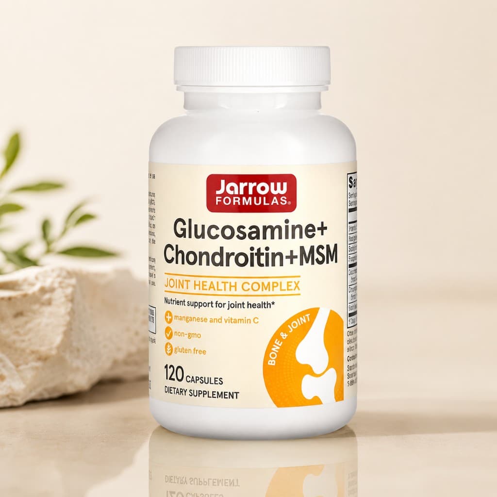 عبوة Jarrow Formulas Glucosamine + Chondroitin + MSM